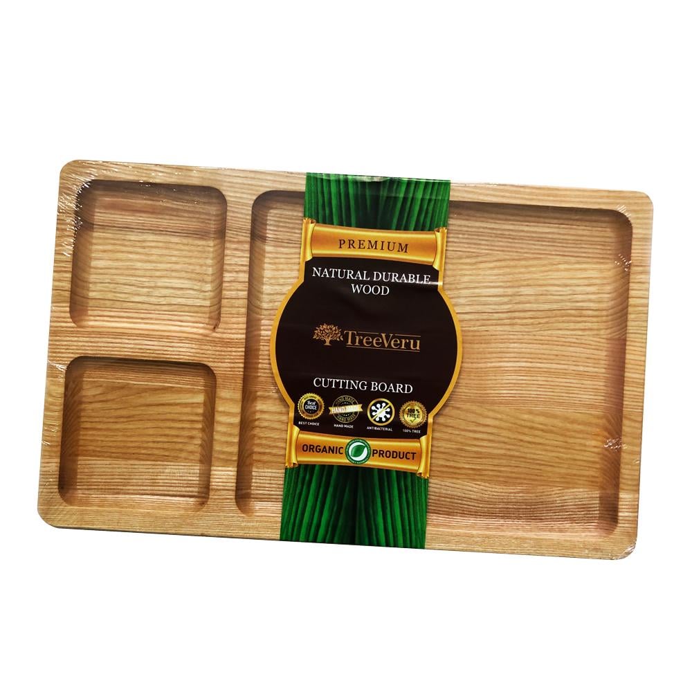 Поднос-менажница TreeVeru ясень 25х40 см 3 ячейки (6045080)