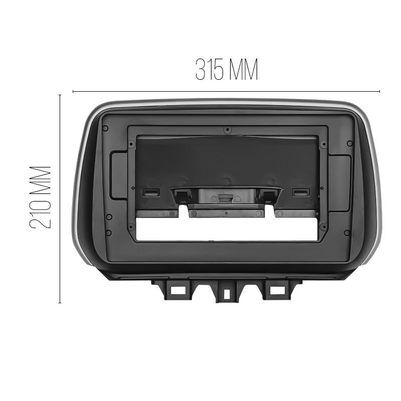 Переходная рамка 10.1" Lesko для Hyundai Tucson 2018-2020 IX35 (6702) - фото 5