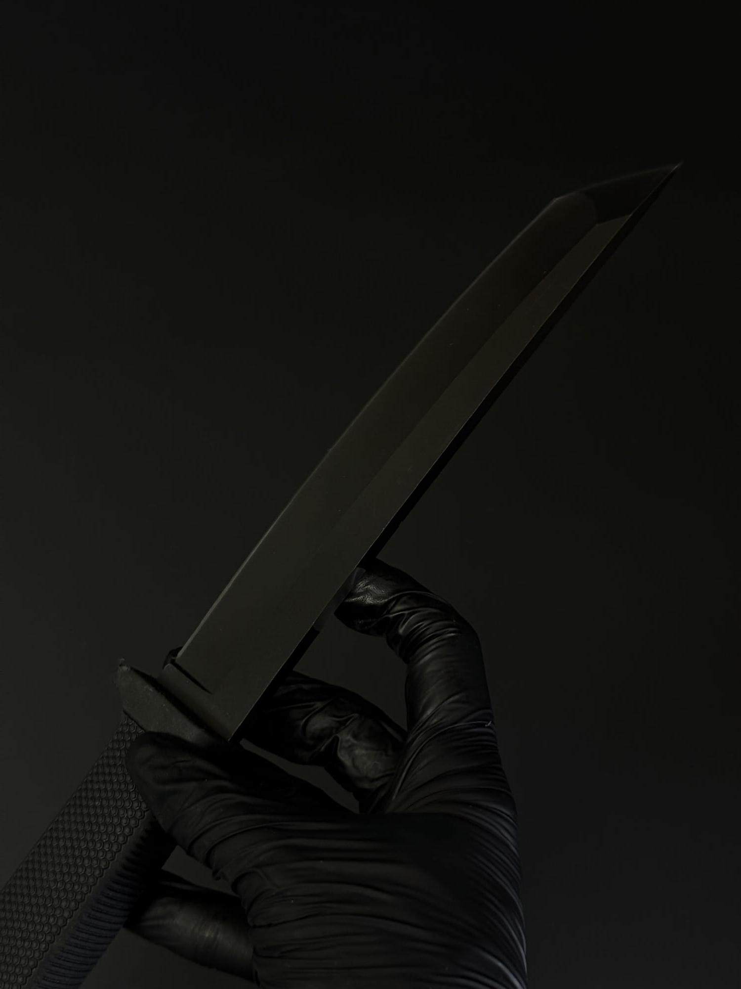 Нож танто Gorillas BBQ KN1079 2620 с кресалом и фонариком Черный - фото 5