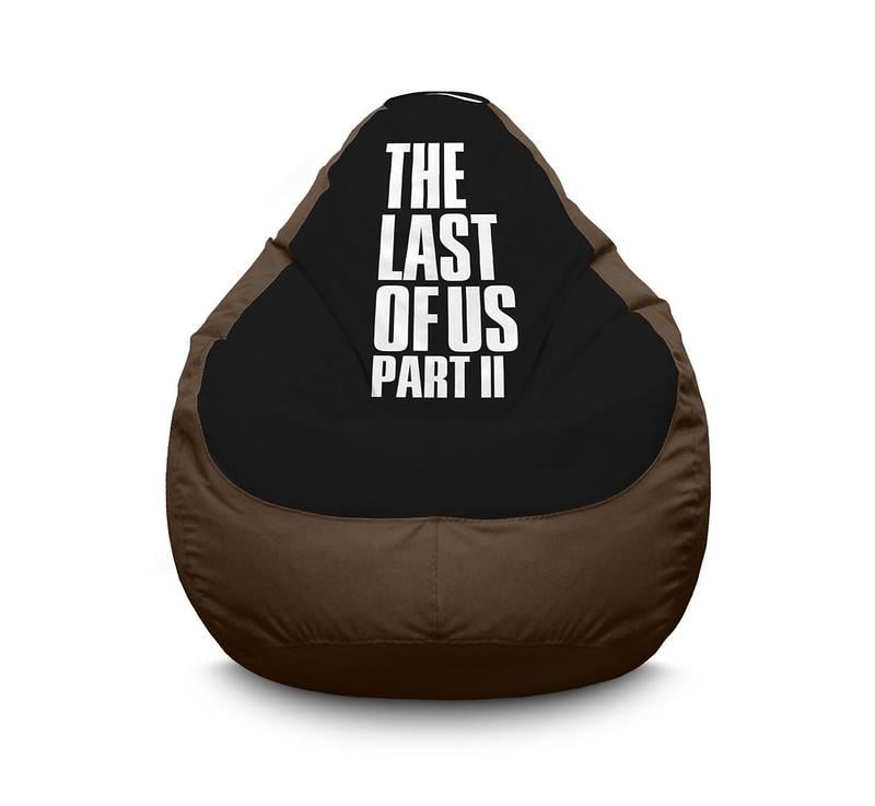 Крісло мішок iPuff The Last of Us Logo Оксфорд XXL 90х125 см Коричневий