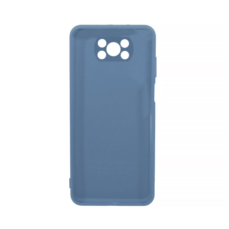 Силиконовый чехол Lesko для Xiaomi Poco X3 Soft Touch Dark Blue защитный - фото 2