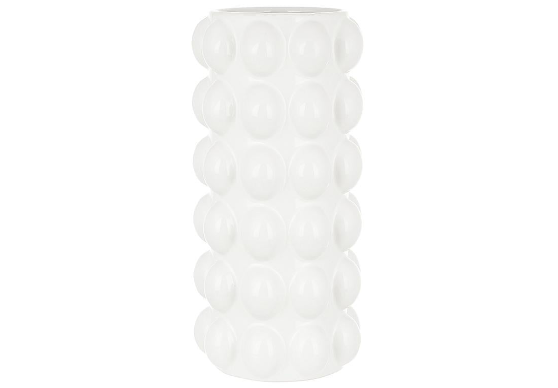 Ваза керамическая BonaDi с выпуклым декором 25 см Белый (739-133) Ваза керамическая BonaDi с выпуклым декором 25 см Белый (739-133)