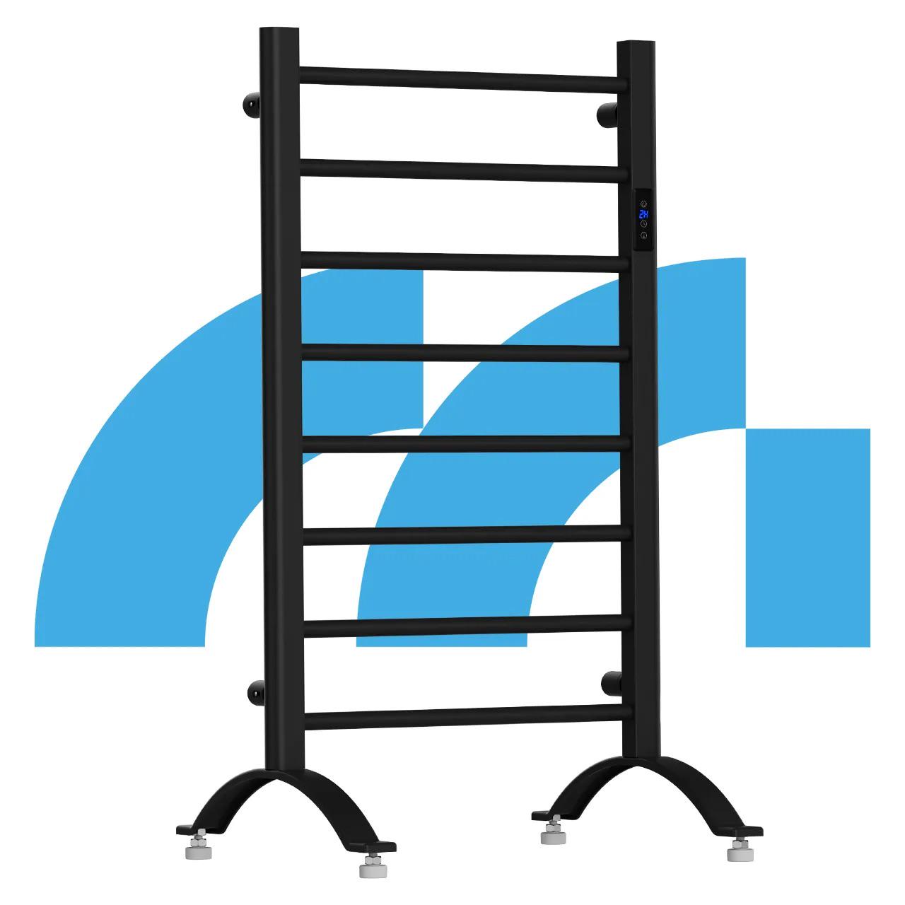 Електрична рушникосушка Maltec з термостатом і таймером 2в1 200W Black (BH200W) - фото 3