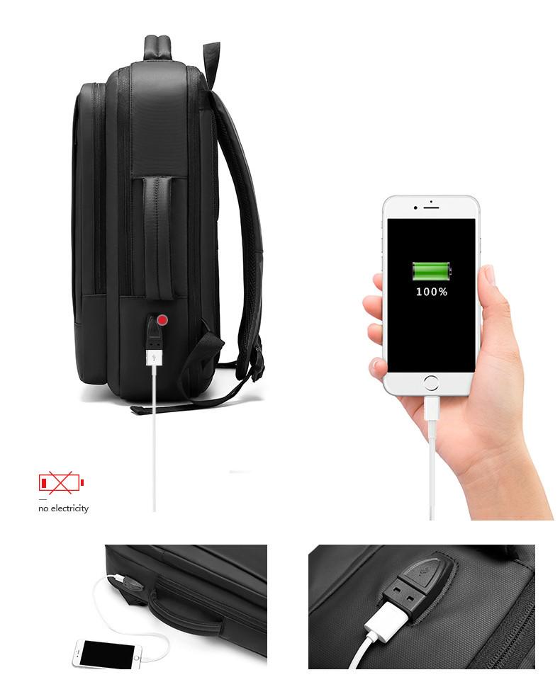 Городской рюкзак для ноутбука водонепроницаемый 30 л (23447612) - фото 4 Городской рюкзак для ноутбука водонепроницаемый 30 л (23447612) - фото 4