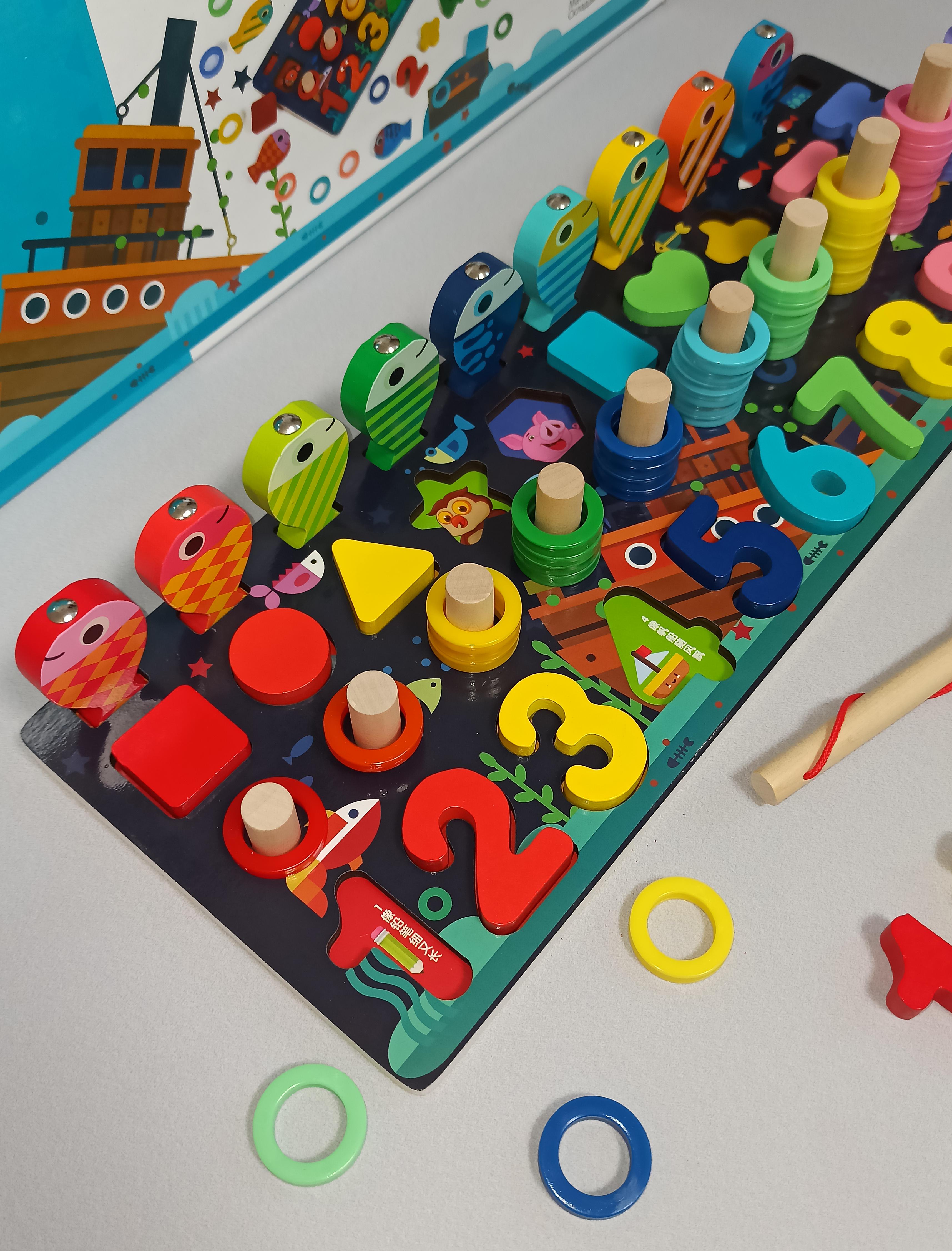 Дерев'яна дошка логічна TREE TOYS розвиваюча гра магнітна риболовля (MD2772) - фото 2 Дерев'яна дошка логічна TREE TOYS розвиваюча гра магнітна риболовля (MD2772) - фото 2