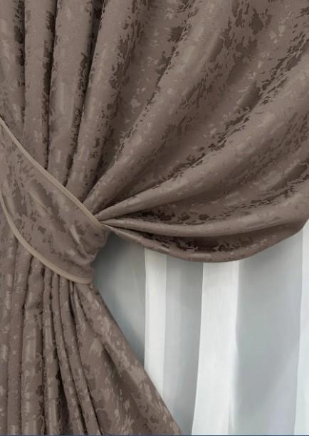 Ткань для штор Pavliani VO лен Какао (1718ш) - фото 4