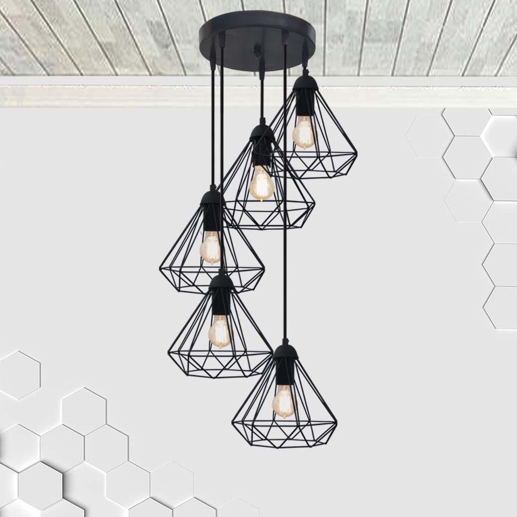Люстра Levistella Diamond-5G Black