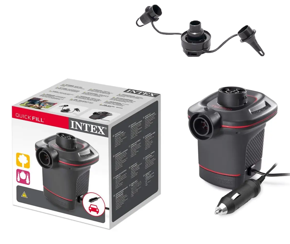 Насос для надувных изделий электрический Intex 66636 QUICK-FILL 12 В от прикуривателя (66636)