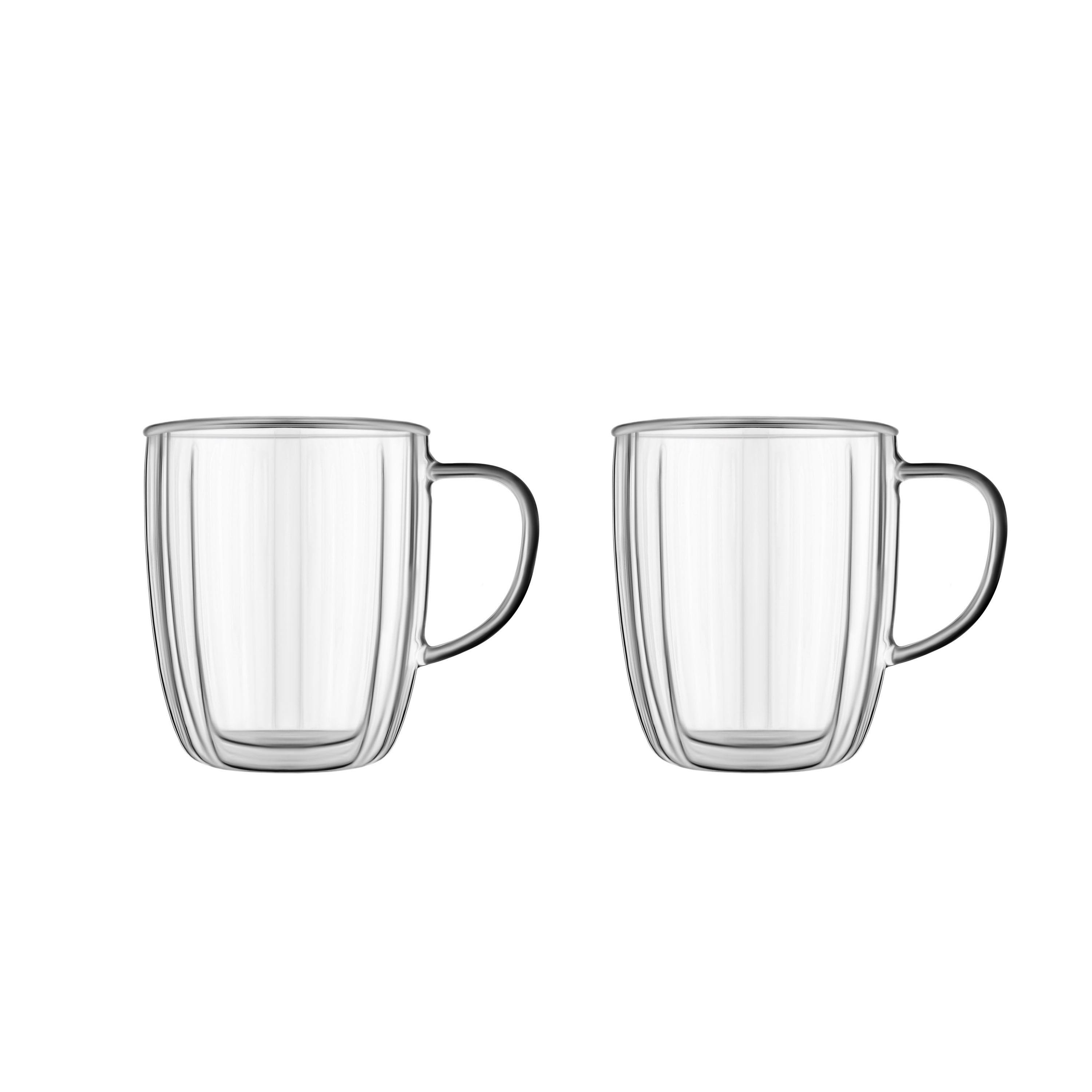 Набор чашек с двойными стенками Ardesto AR2645BHN 450 мл 2 шт. Прозрачный (832ee184)