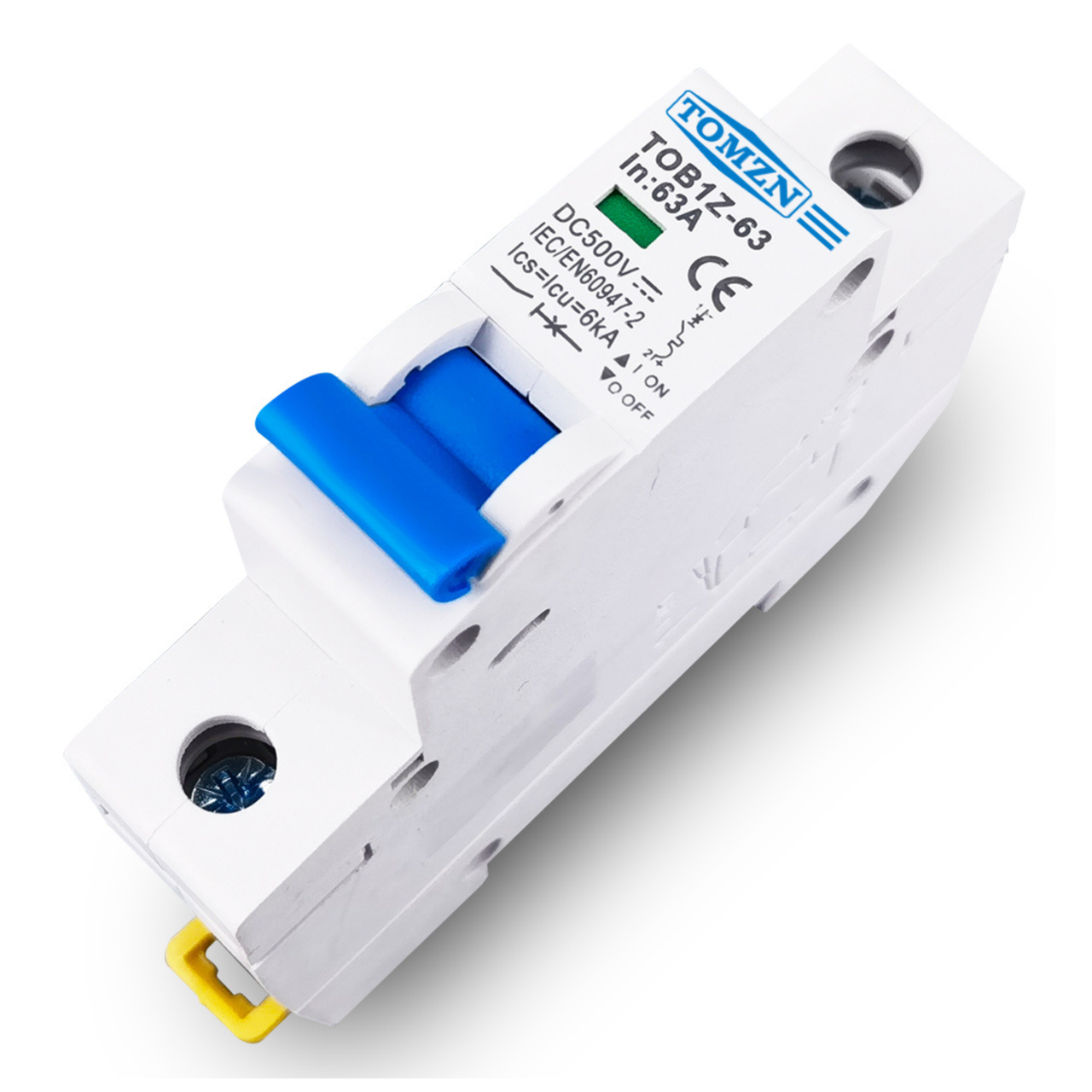 Автоматический выключатель постоянного тока 25 А однополюсный TOMZN TOB1Z‑63 25A 1P DC MCB 500 V (2830046378) - фото 5 Автоматический выключатель постоянного тока 25 А однополюсный TOMZN TOB1Z‑63 25A 1P DC MCB 500 V (2830046378) - фото 5