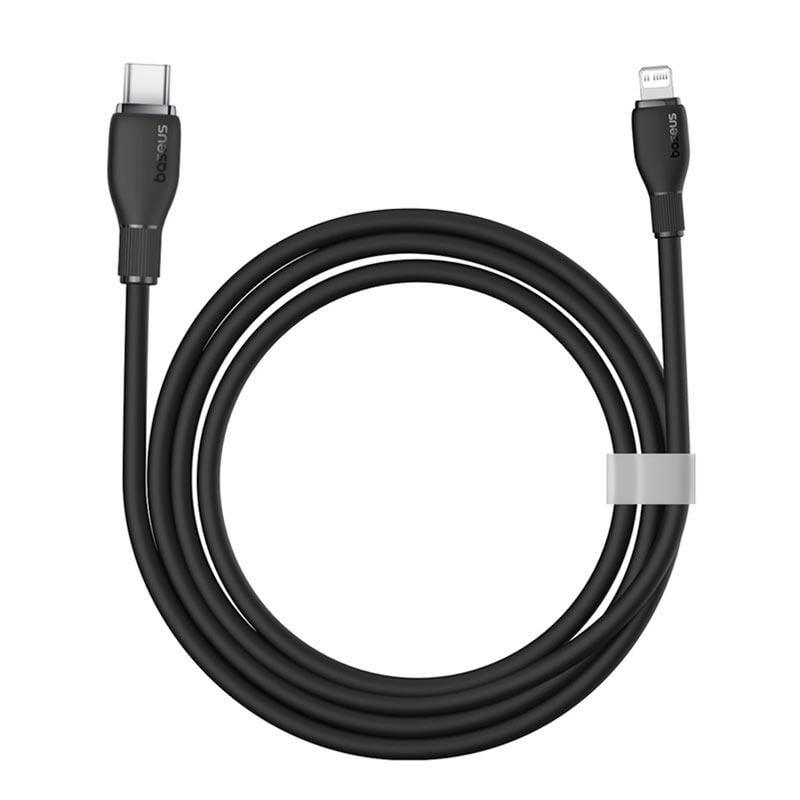 Кабель для зарядки і передачі даних BASEUS USB Type-C - Lightning Pudding Series Fast Charging Cable 2м Чорний (P10355701111-01) - фото 4 Кабель для зарядки і передачі даних BASEUS USB Type-C - Lightning Pudding Series Fast Charging Cable 2м Чорний (P10355701111-01) - фото 4