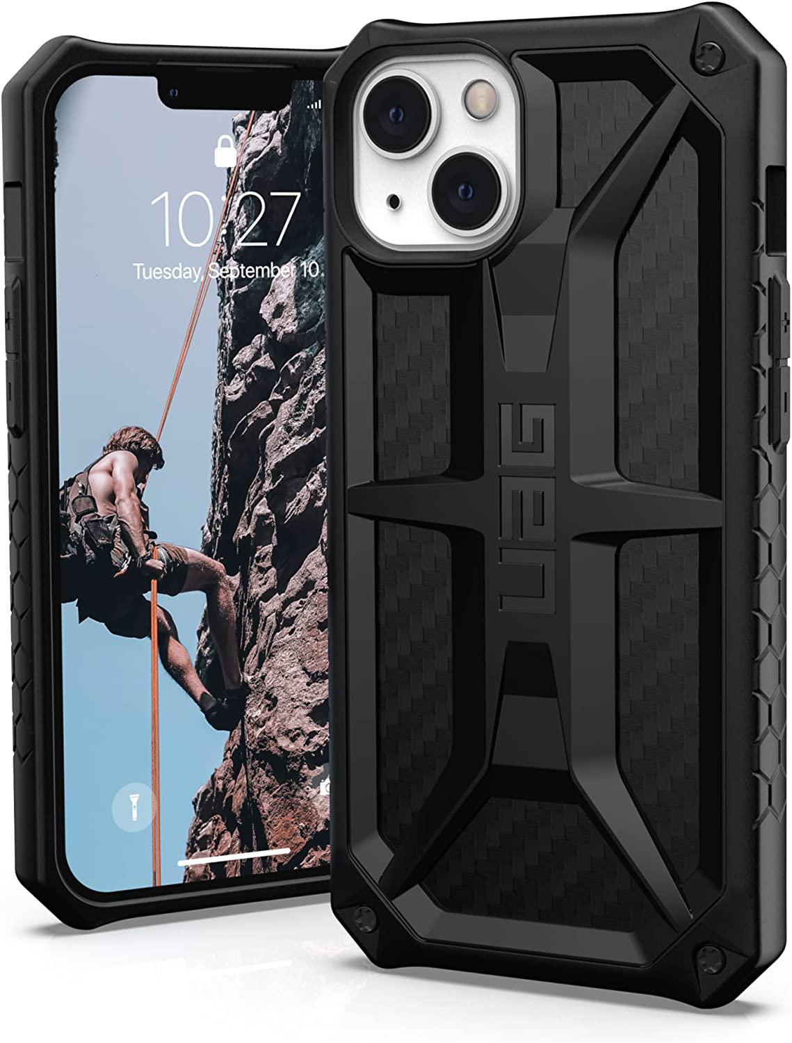 Чохол мілітарі протиударний UAG Monarch () 113171114242 для Iphone 13/14 (6.1") Black Carbon