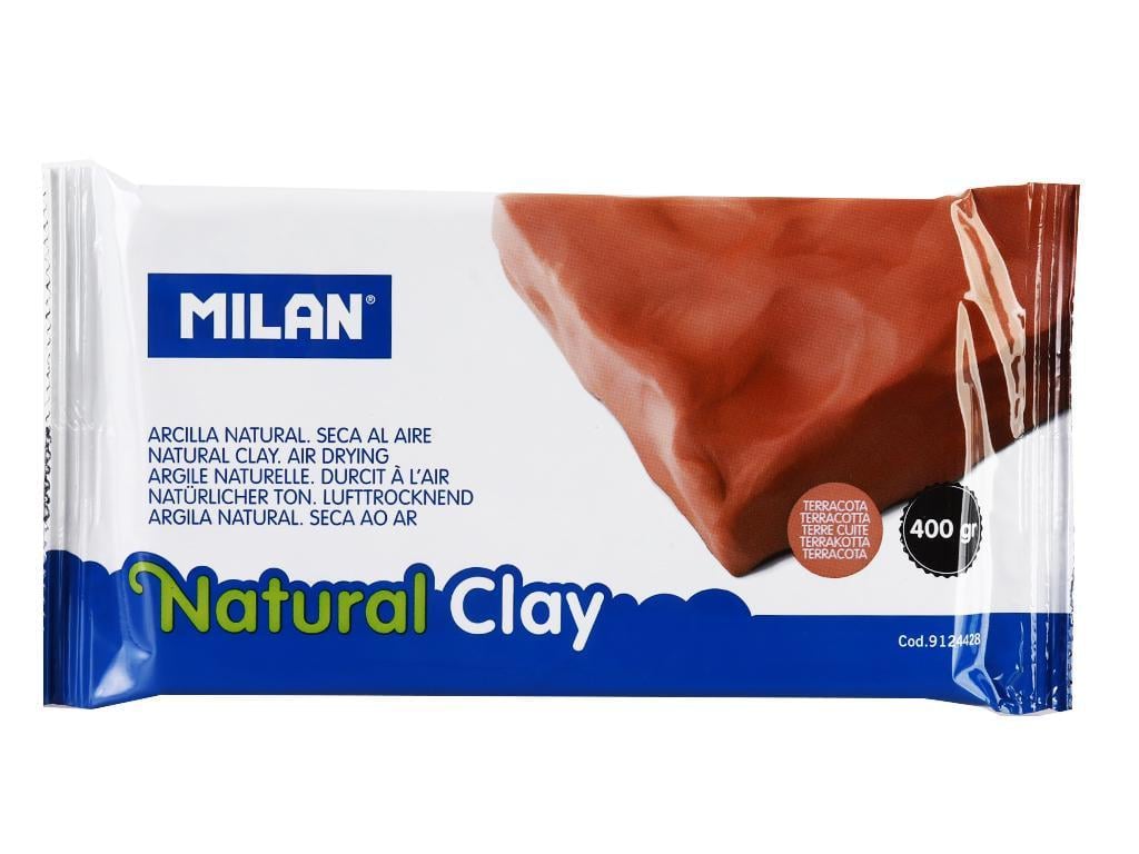Глина для ліплення натуральная TM MILAN Terracotta 400 г Коричневий (26486677)