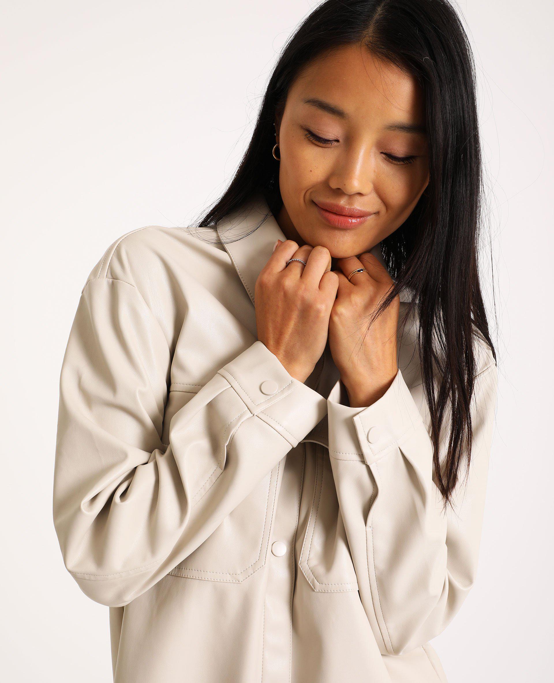 Куртка сорочка S Бежевий (8987032wer) - фото 2 Куртка сорочка S Бежевий (8987032wer) - фото 2