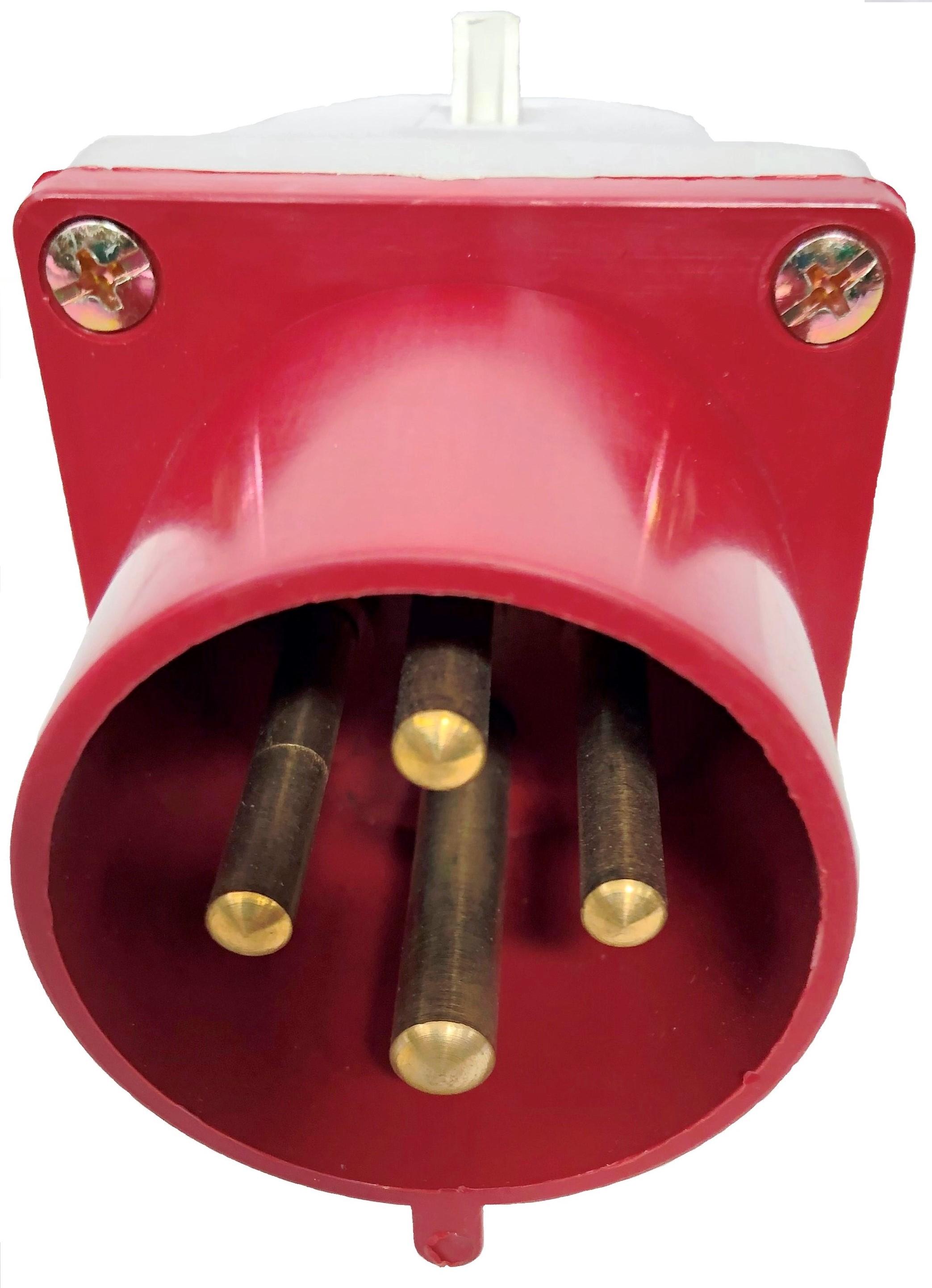 Вилка силова стаціонарна ССИ-524 32А 380V IP44 3P+PE ІЕК