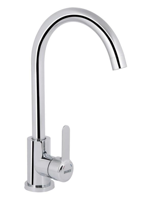 Смеситель для кухни Brinex Pure 015F U-образный Chrome (BRIPUR015FCRM)