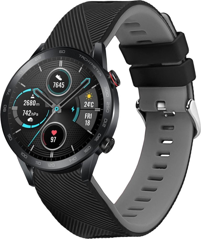 Ремешок Luminic для Honor Magic Watch 2 46 мм Black Grey (26669-53)