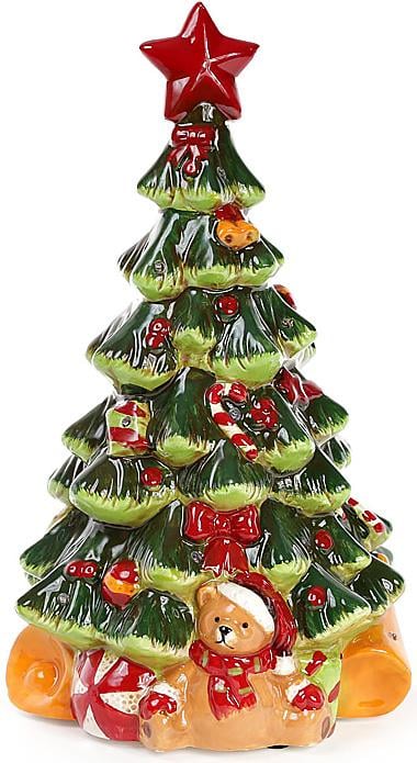 Декоративная статуэтка Елка с Led-подсветкой 38 см музыкальная керамика (BD-827-413)