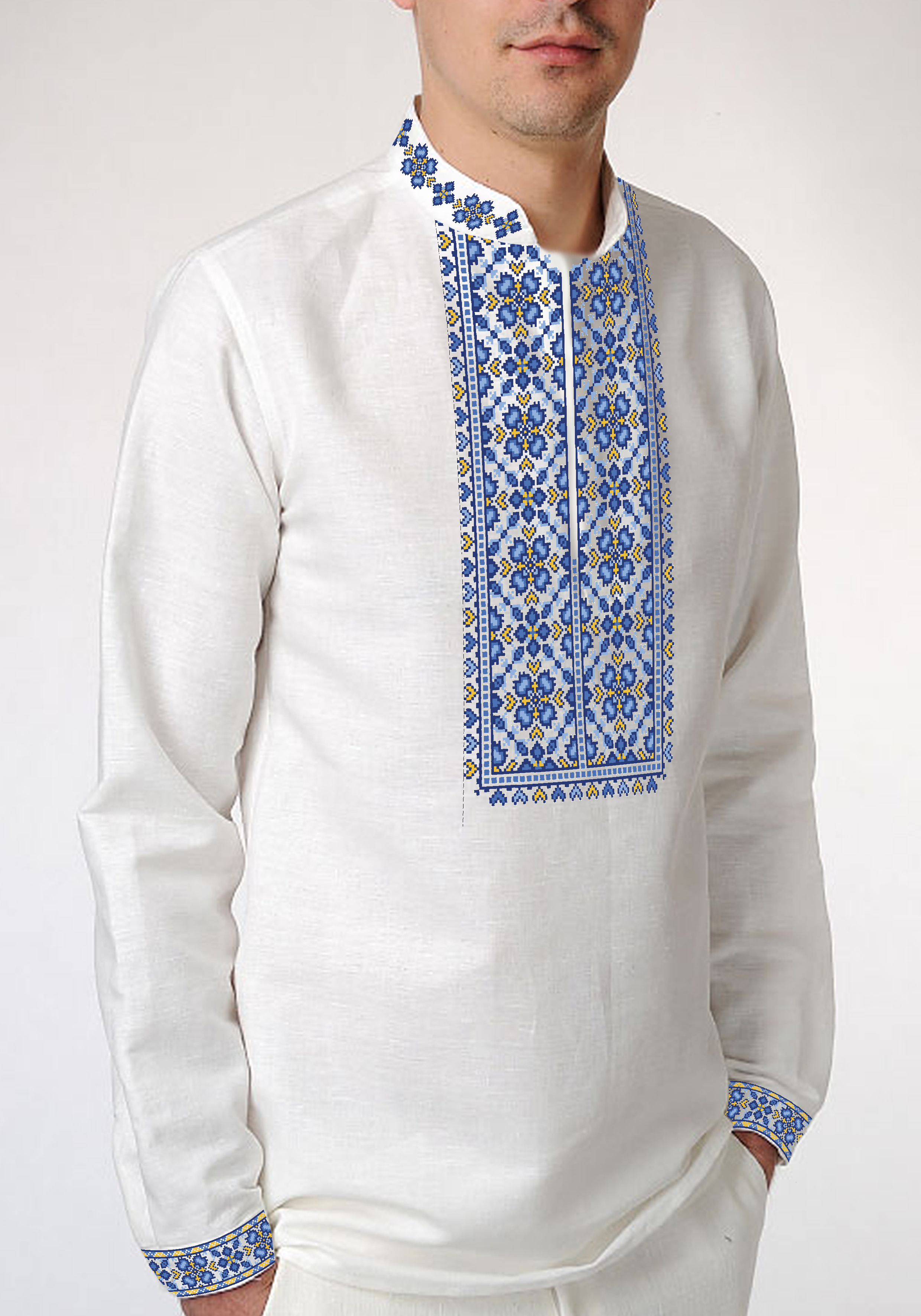 Заготовка для вышивки нитями/бисером домотканое полотно (СЧД-461)