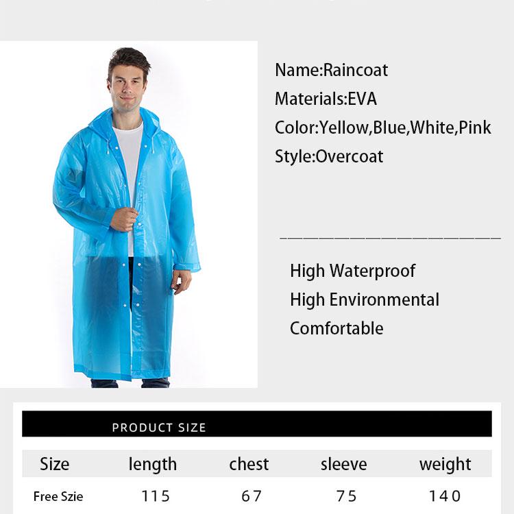 Плащ-дощовик на кнопках 110х65 см Blue (30216) - фото 6 Плащ-дощовик на кнопках 110х65 см Blue (30216) - фото 6