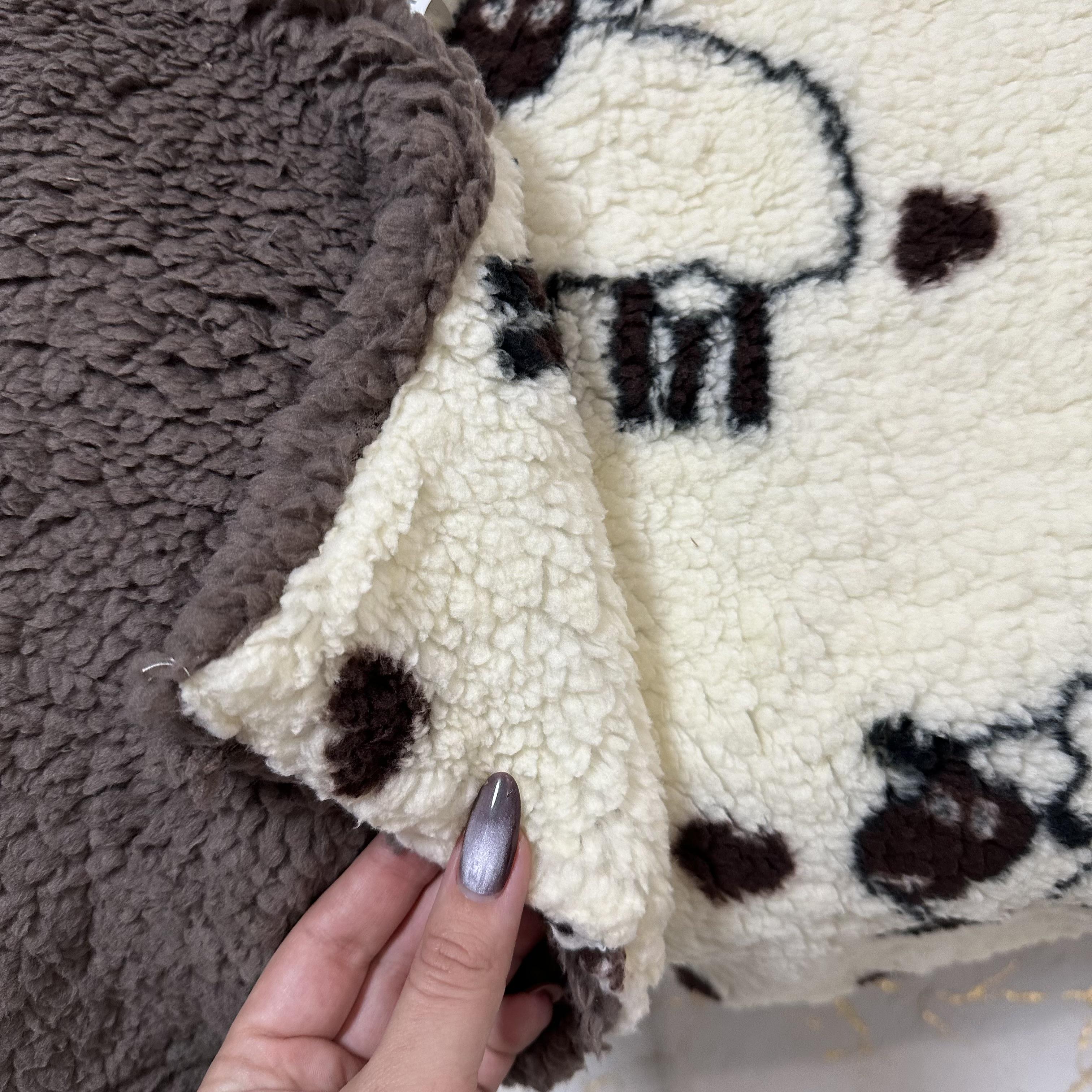 Плед-покрывало двустороннее с рисунком 150х210 см Бежевый (PL-1.5-2) - фото 10