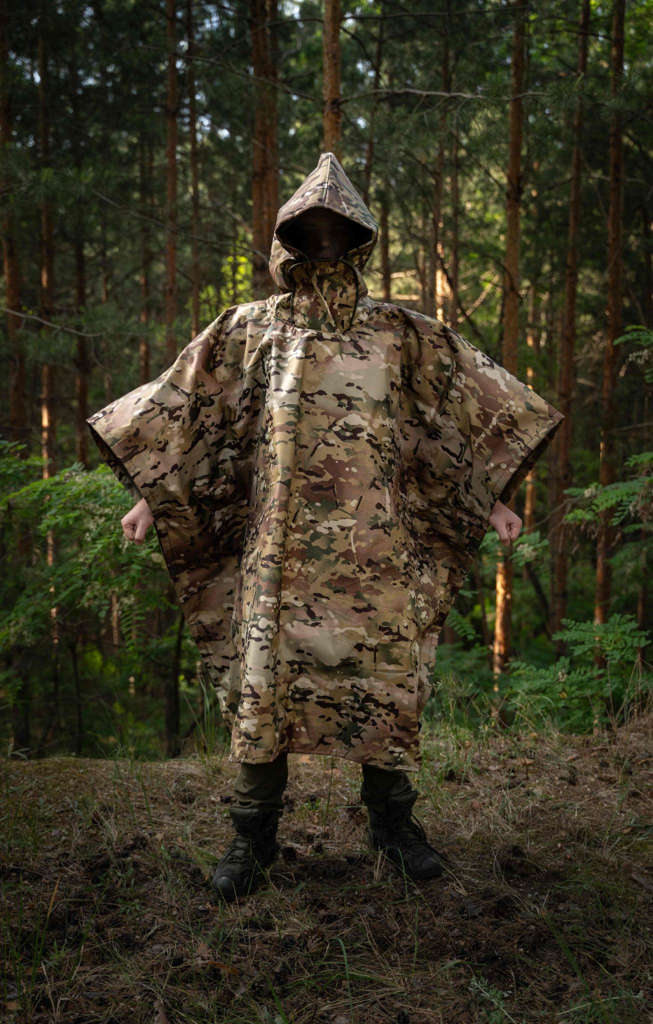 Пончо-анти-тепловізор плащ маскхалат Мультикам Пончо-анти-тепловізор плащ маскхалат Мультикам