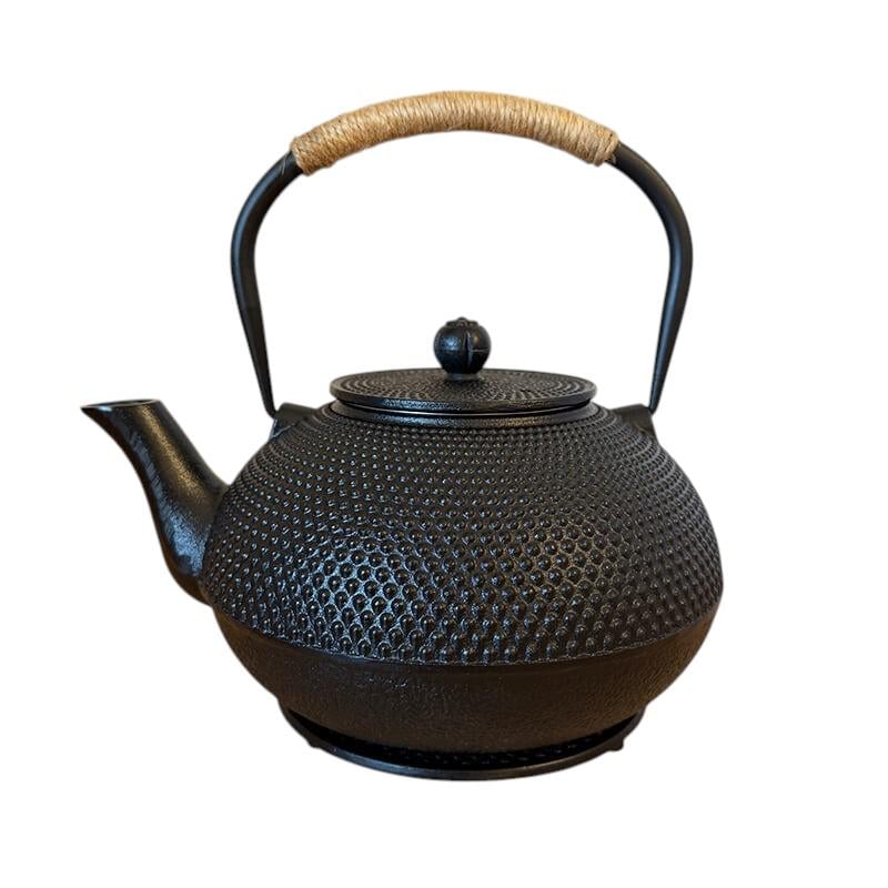 Чайник для заварювання чавунний Black Cast iron 1800 мл з чавунною підставкою (CI90501)