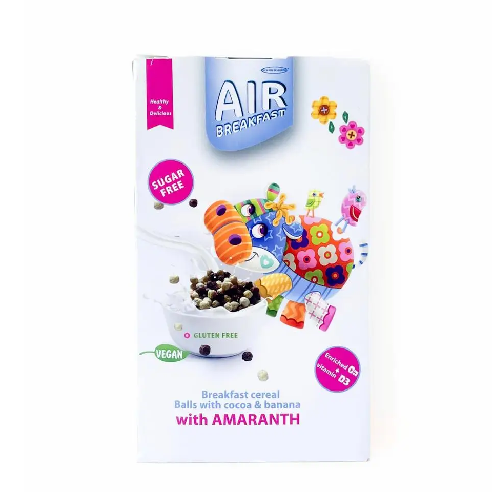 Сухой завтрак AIR Breakfast шарики с амарантом/какао и бананом Healthy Generation 180 г (2236374758)