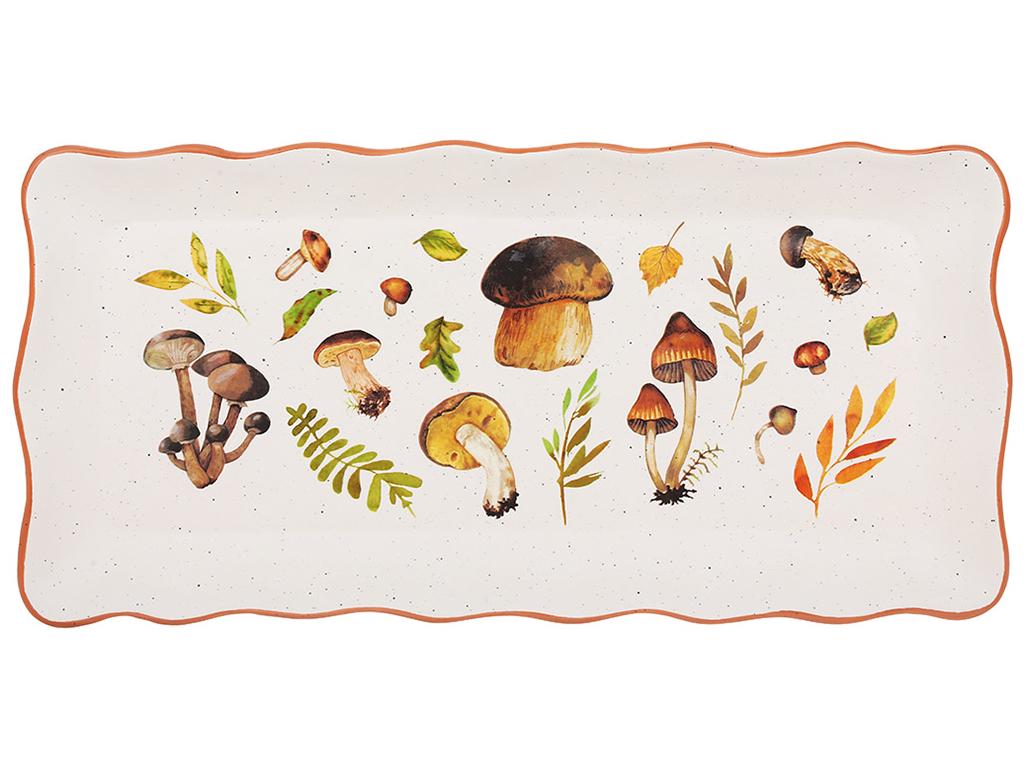 Блюдо керамическое Лесная Поляна 40,5х20х3 см (BDI-733-745)