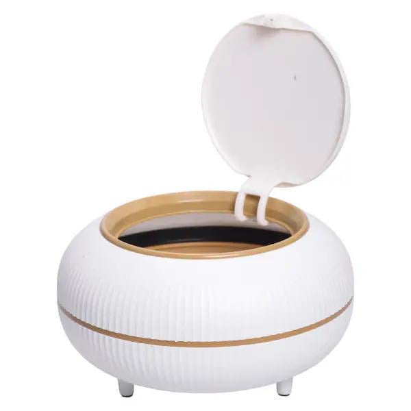 Корзина настольная для мусора с клик крышкой кухонная 1,3 л (HP-45-4)