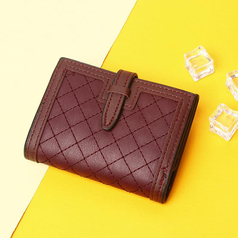 Кошелек SLN-023-5 с отделениями для визиток Бордовый (DR016862)