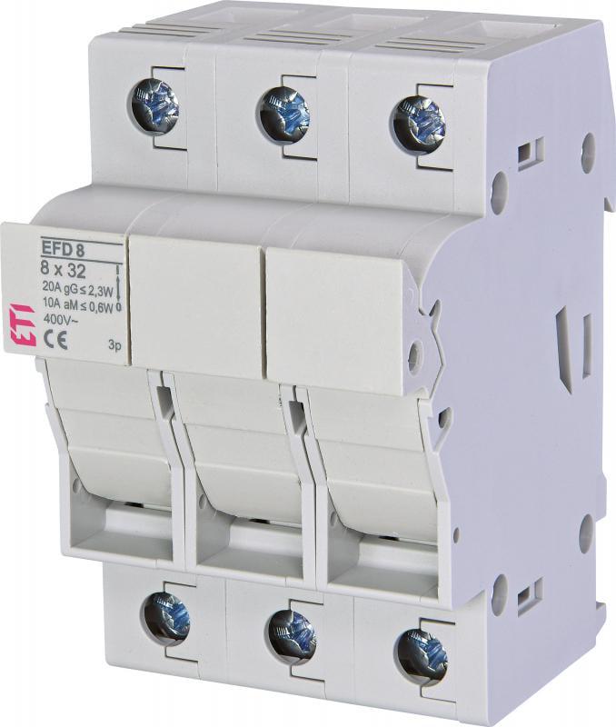Держатель предохранителя ETI EFD 8 3P 20A 400W 8х32 мм (2520004)