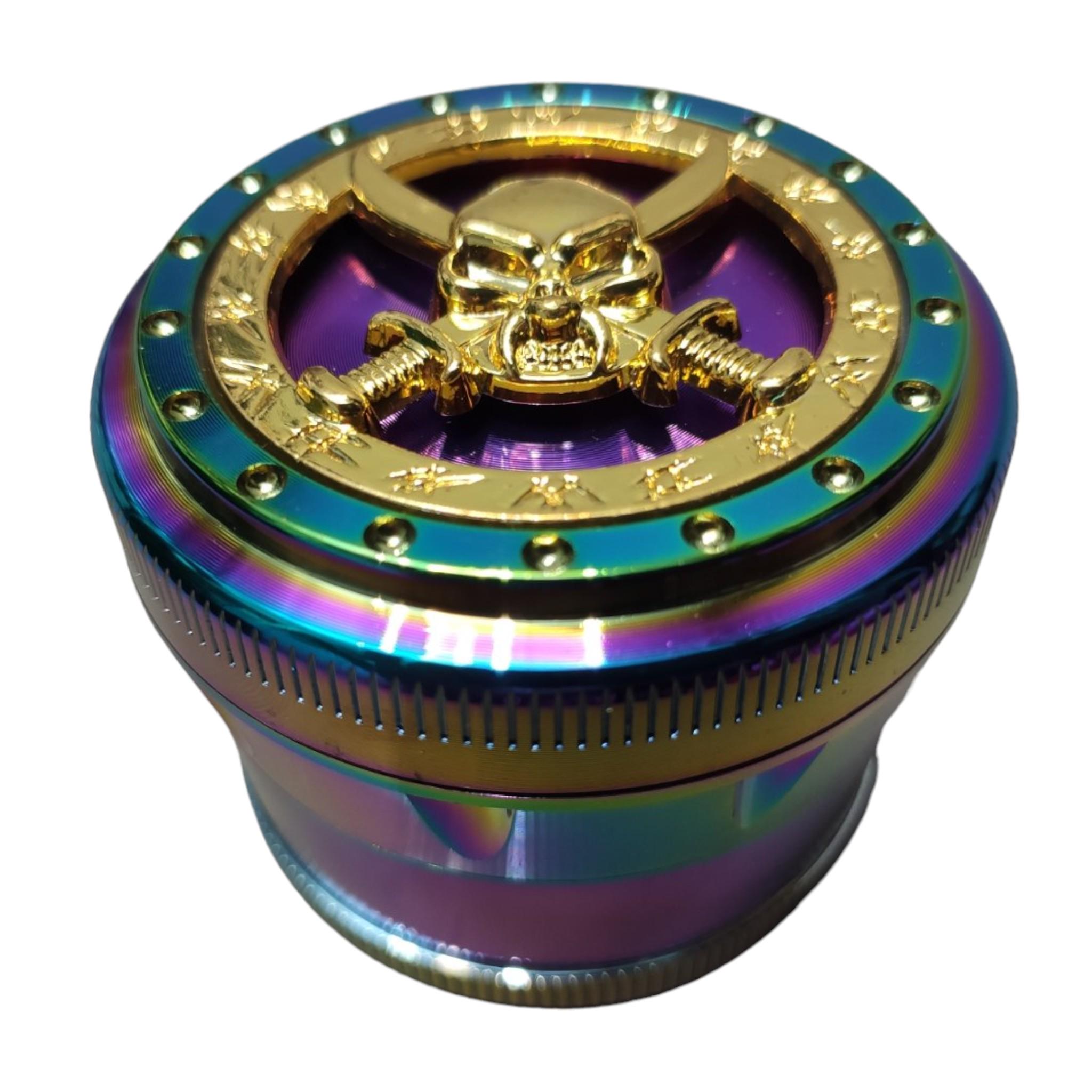 Гриндер Grinder Scull Colorfull Ice для измельчения табака и специй Scull Colorfull Ice для измельчения табака и специй - фото 1