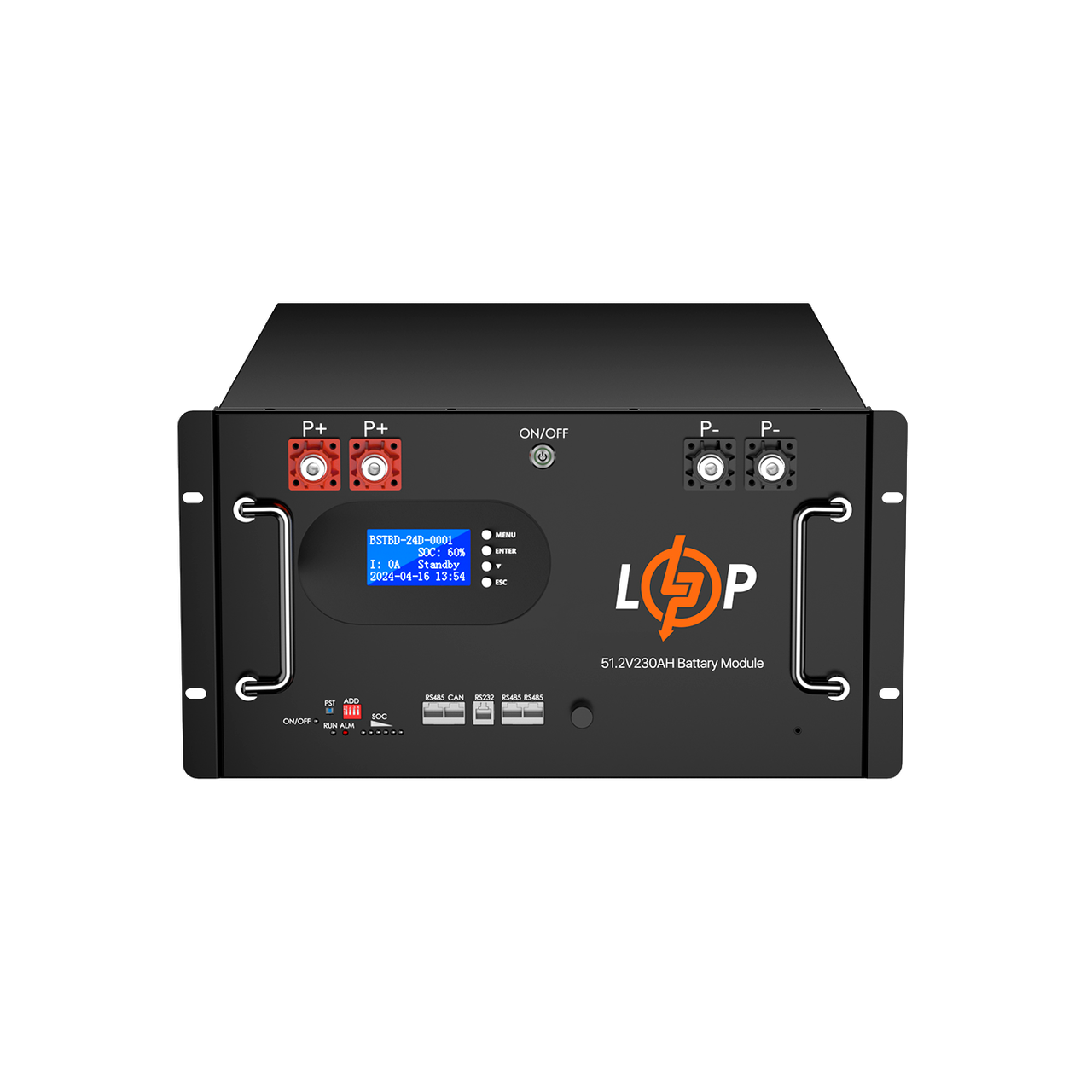 Аккумулятор LP LiFePO4 51,2V-230 Ah 11776Wh Smart BMS 200A с LCD RM AB RS485/CAN (28153072)