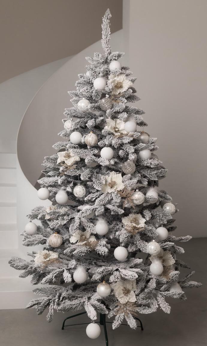 Штучна ялинка Бріджет з підставкою засніжена 1,53 см - фото 1 Штучна ялинка Бріджет з підставкою засніжена 1,53 см - фото 1