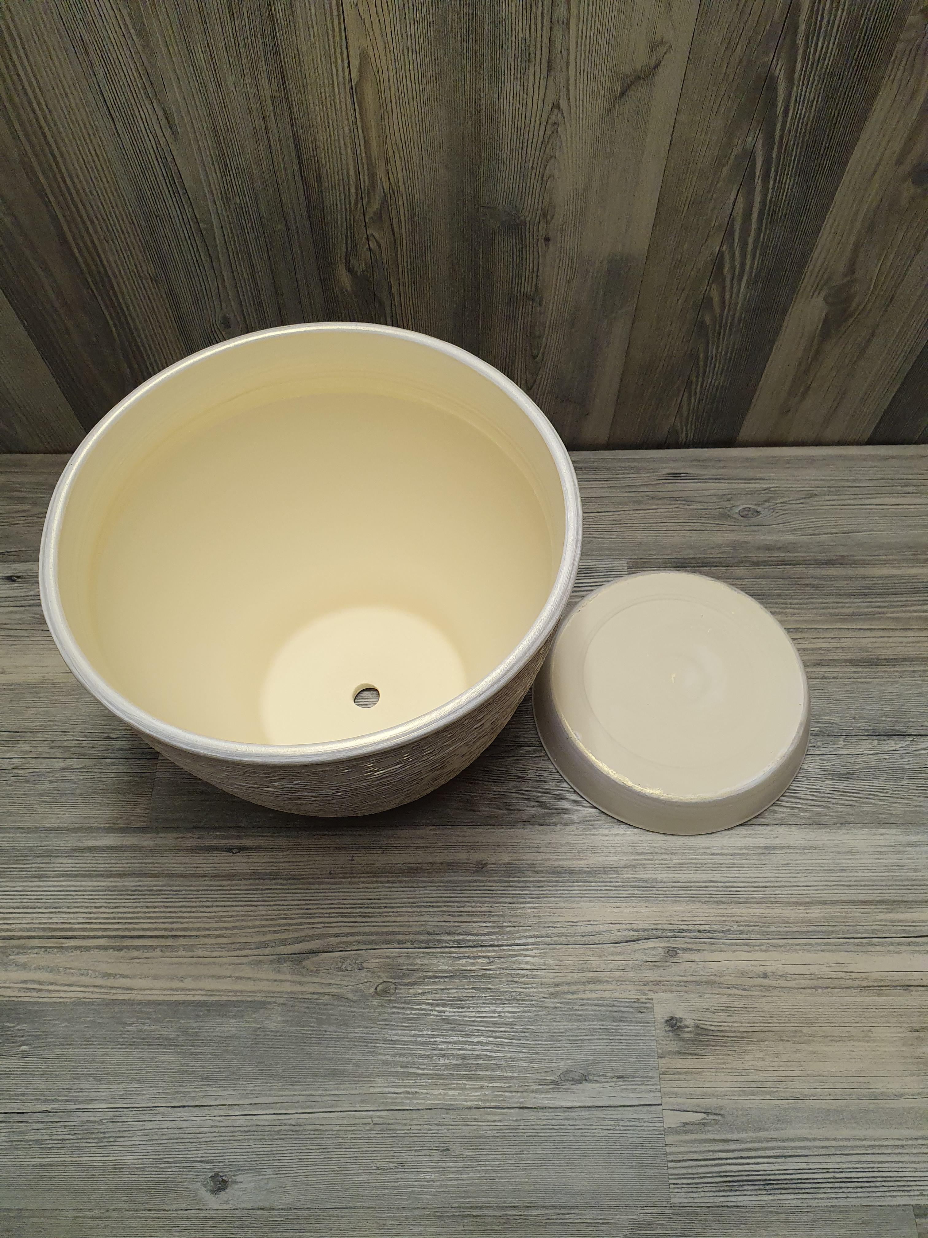 Горщик для рослин з піддоном 5 л Біло-золотий (5262) - фото 7 Горщик для рослин з піддоном 5 л Біло-золотий (5262) - фото 7