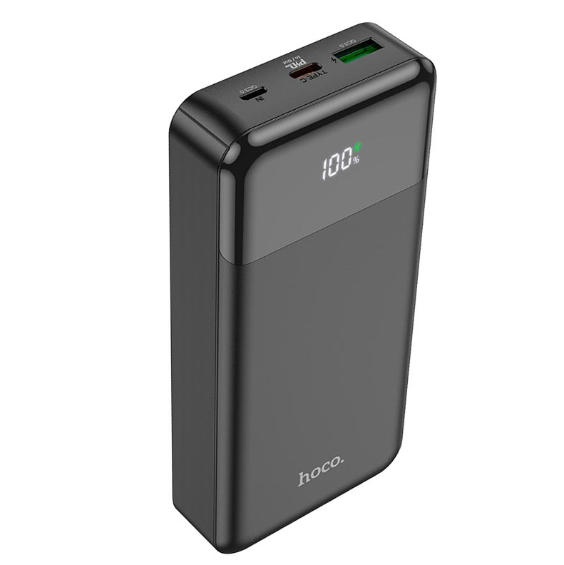 Аккумулятор внешний Hoco Cool figure J102A 20000mAh 2USB/Type-C/20W/3A/PD/QC (25748) Аккумулятор внешний Hoco Cool figure J102A 20000mAh 2USB/Type-C/20W/3A/PD/QC (25748)