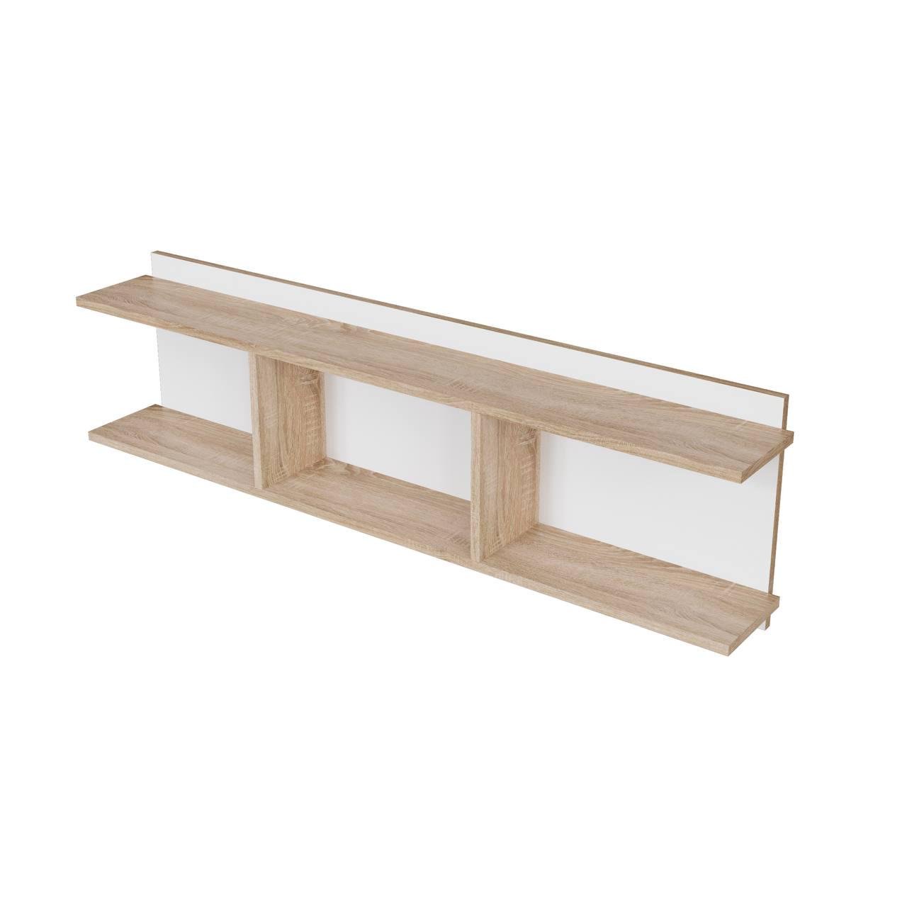 Полка для книг навесная открытая из ДСП 140 Mix горизонтальня 140х40х20 см White (000048190) Полка для книг навесная открытая из ДСП 140 Mix горизонтальня 140х40х20 см White (000048190)