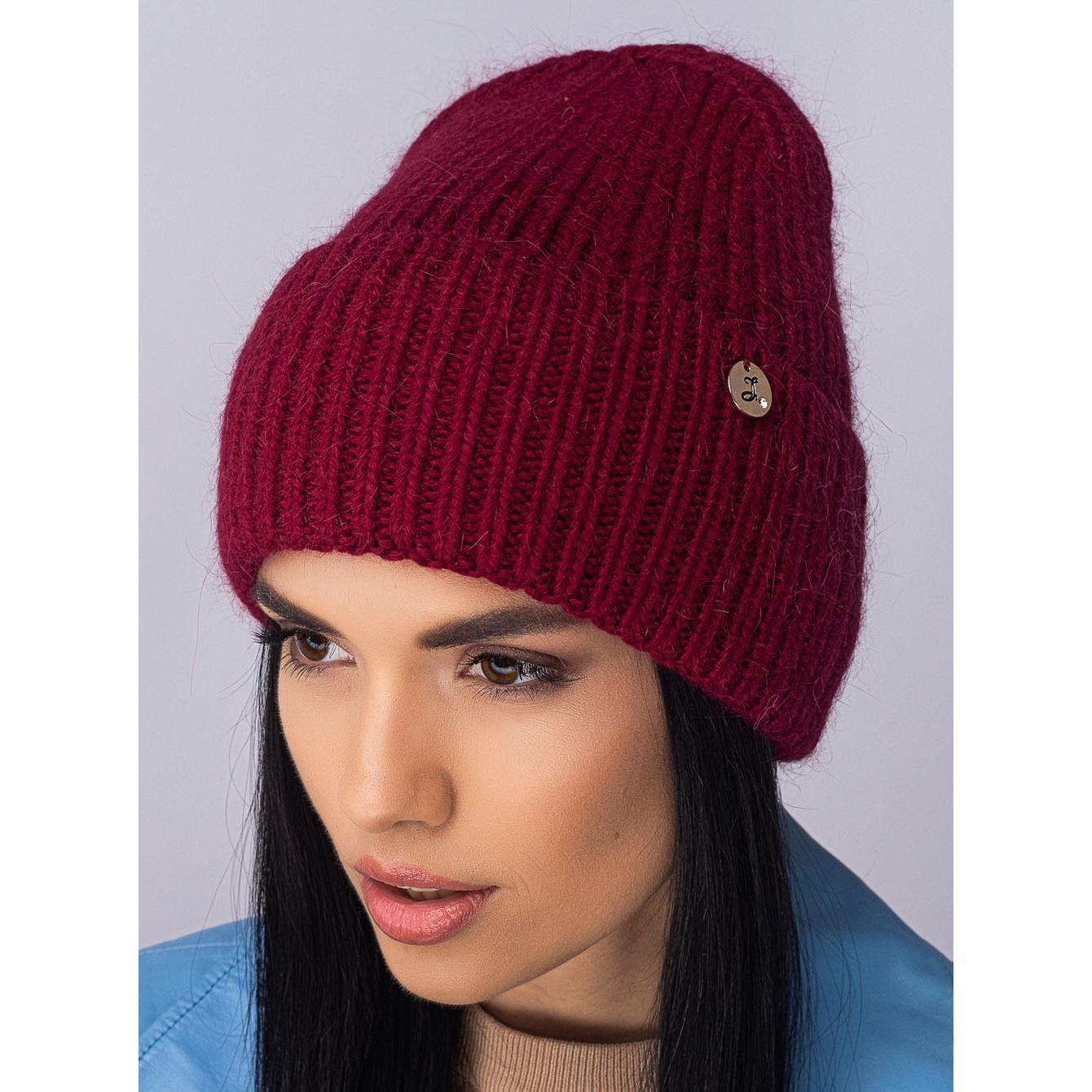 Шапка ангоровая женская Leks Роскошь one size Бордовый - фото 1 Шапка ангоровая женская Leks Роскошь one size Бордовый - фото 1