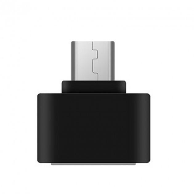 Міні-перехідник OTG SUNROZ USB 2.0-Micro USB Black (A48303) Міні-перехідник OTG SUNROZ USB 2.0-Micro USB Black (A48303)