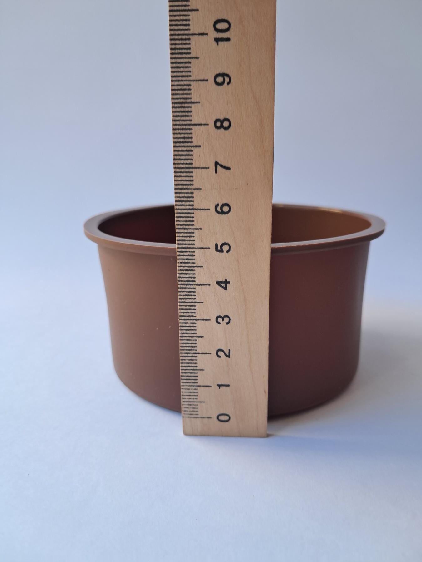 Форма силиконовая круглая для выпечки 10 см Коричневый (SAM-8977) - фото 5