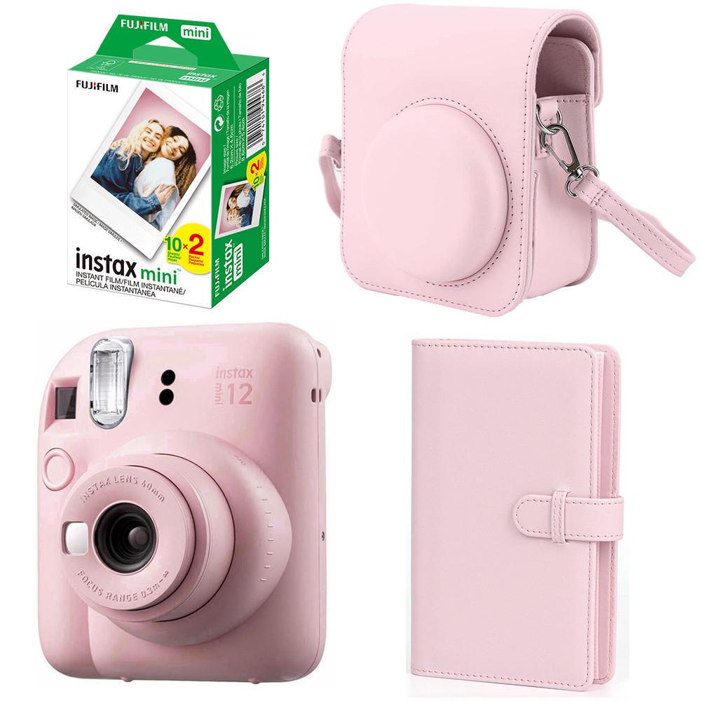Подарочный набор Fujifilm Instax Mini 12 фотобумага 20 шт./чехол/фотоальбом 108 фото Розовый