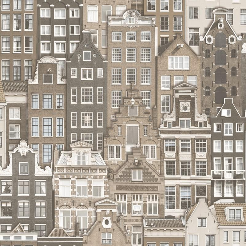 Обои флизелиновые AdaWall Roka 23115-2 винил горячего тиснения 1,06х10,05 м Серый