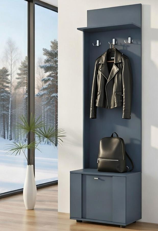 Вешалка для одежды Мастер Форм Марс 550х340х2000 мм Антрацитовый (30729)