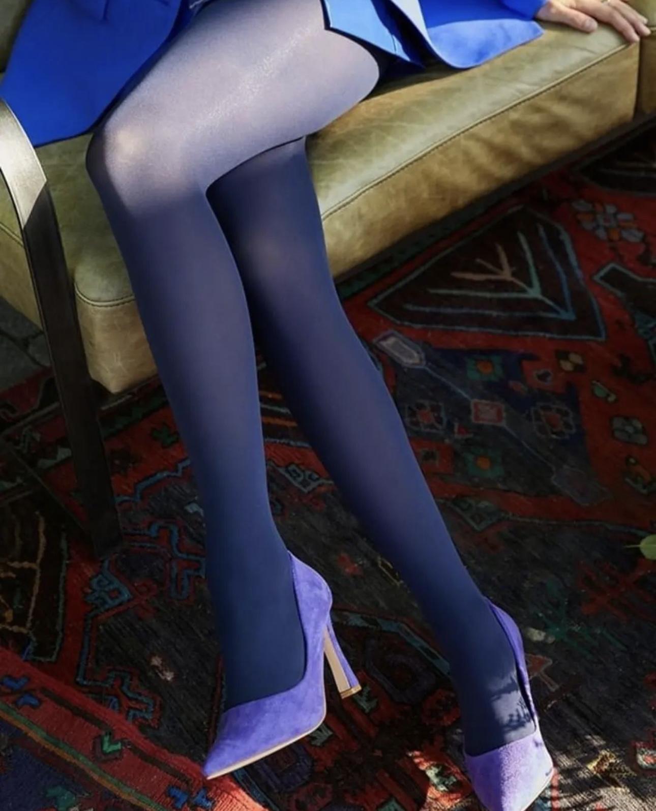 Колготки капроновые 60 Den плотные Темно-синий (14425154) - фото 3 Колготки капроновые 60 Den плотные Темно-синий (14425154) - фото 3