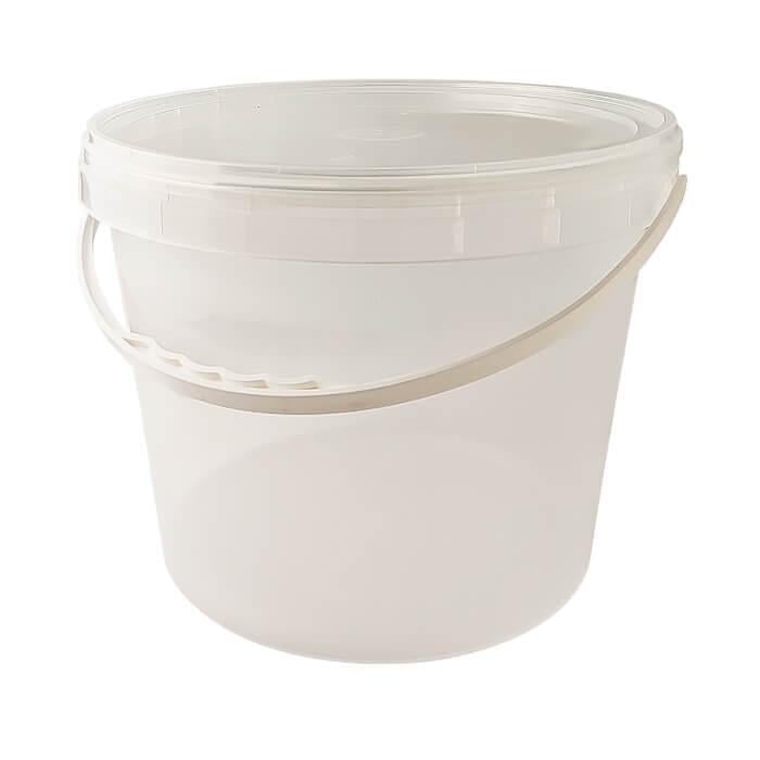 Контейнер ведро пластиковое пищевое 10 л 6 шт. Прозрачный (1792)