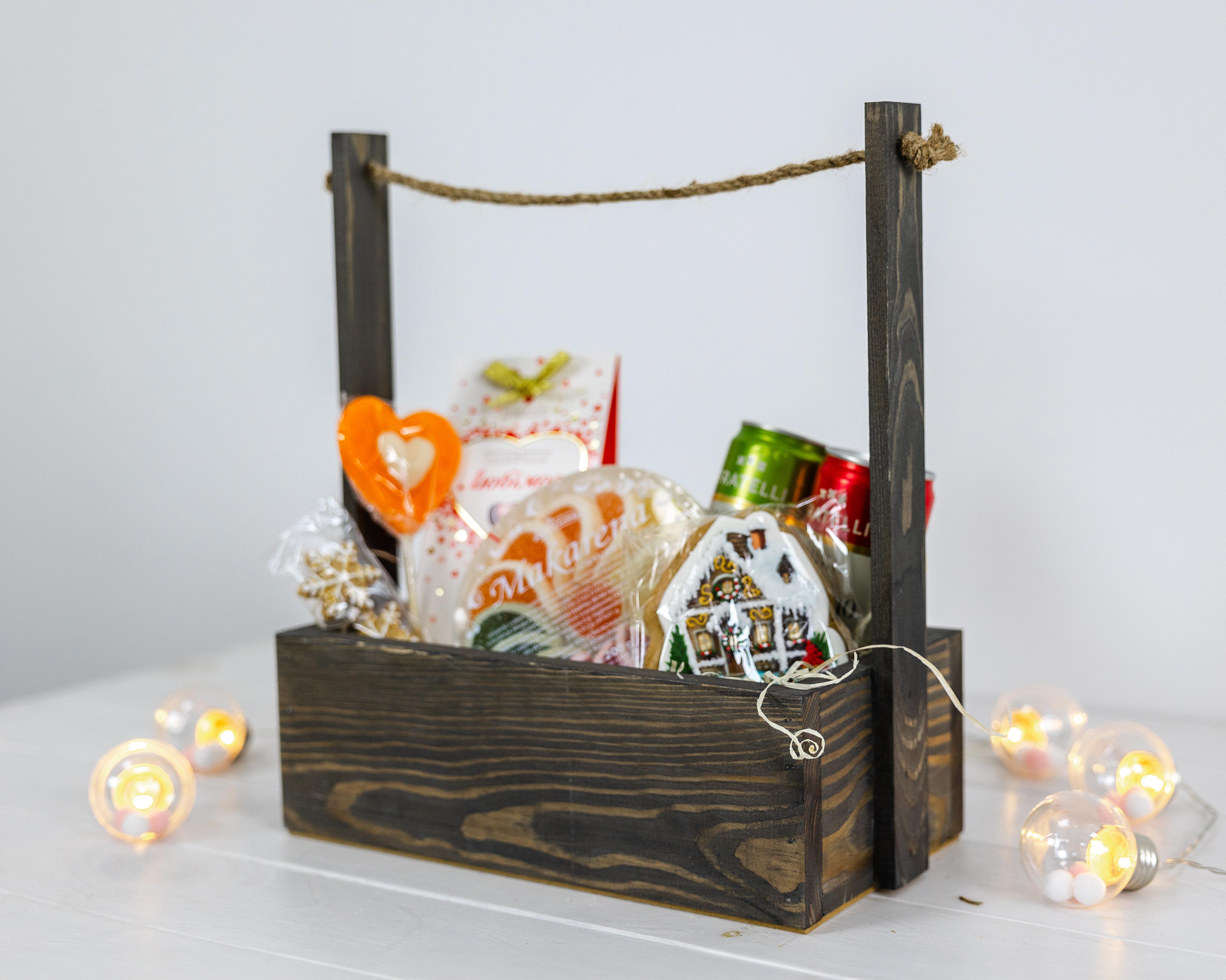 Ящик деревянный для подарков Хюге Темно-серый (0002121) - фото 5 Ящик деревянный для подарков Хюге Темно-серый (0002121) - фото 5