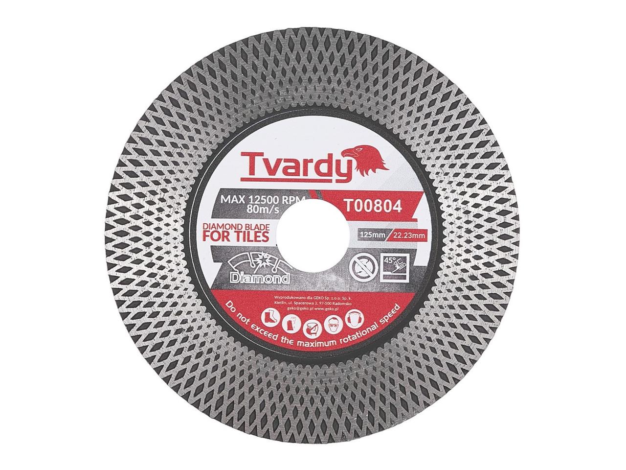 Алмазний круг для шліфування та різання кераміки Tvardy T00804 125х25х22,23 мм