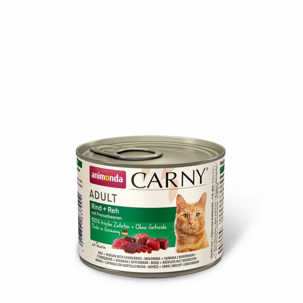 Корм влажный Carny Adult Beef Venison with Cowberries для взрослых кошек с говядиной олениной и брусникой 200 г (34806730) Корм влажный Carny Adult Beef Venison with Cowberries для взрослых кошек с говядиной олениной и брусникой 200 г (34806730)