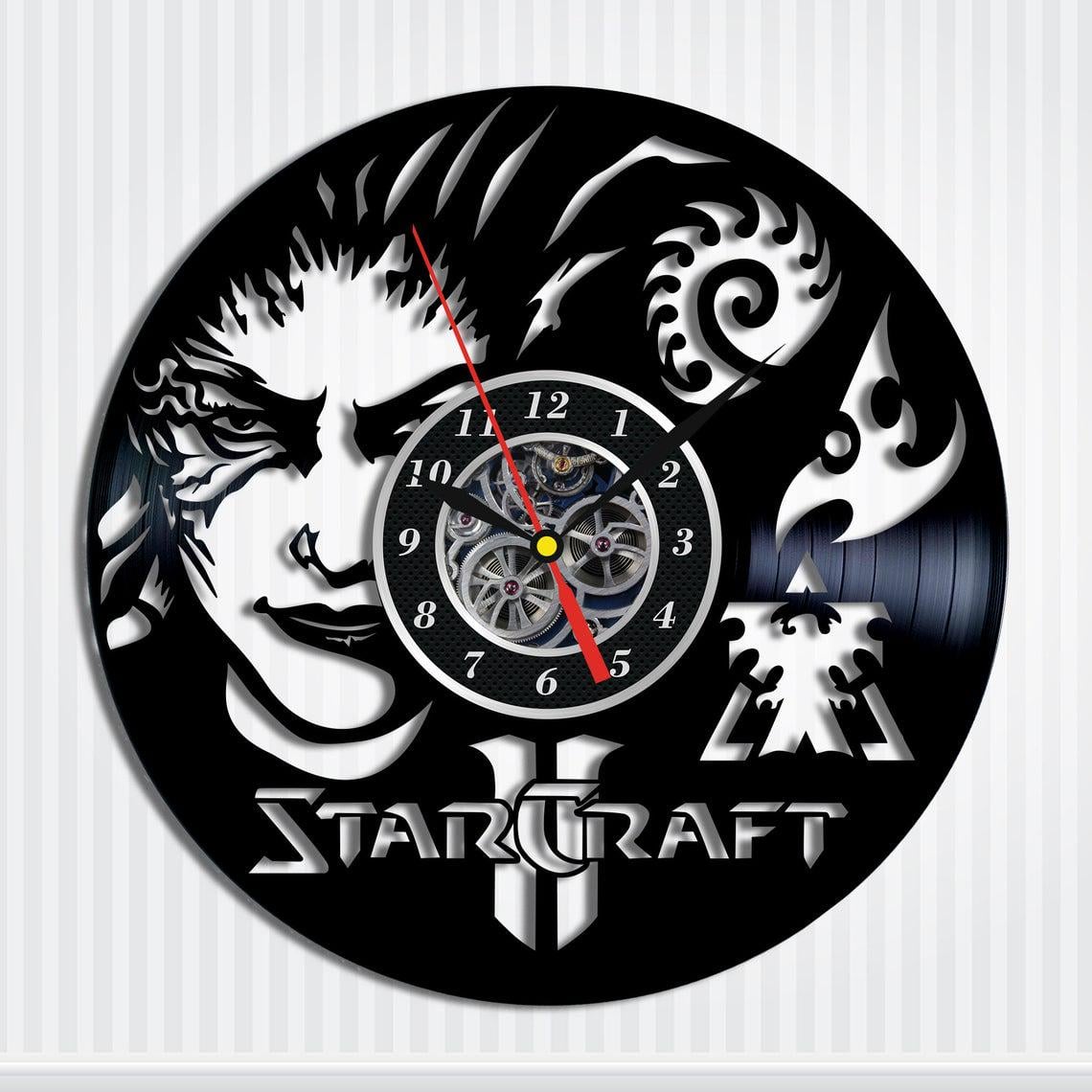 Часы настенные StarCraft 2323 из виниловой пластинки